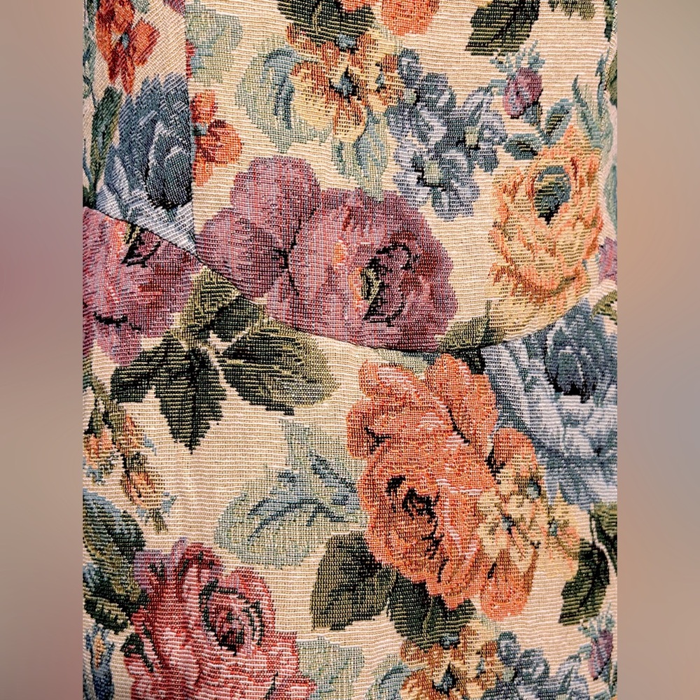 Floral Tapestry A-Line Dress in Multi - Picture 6 of 15